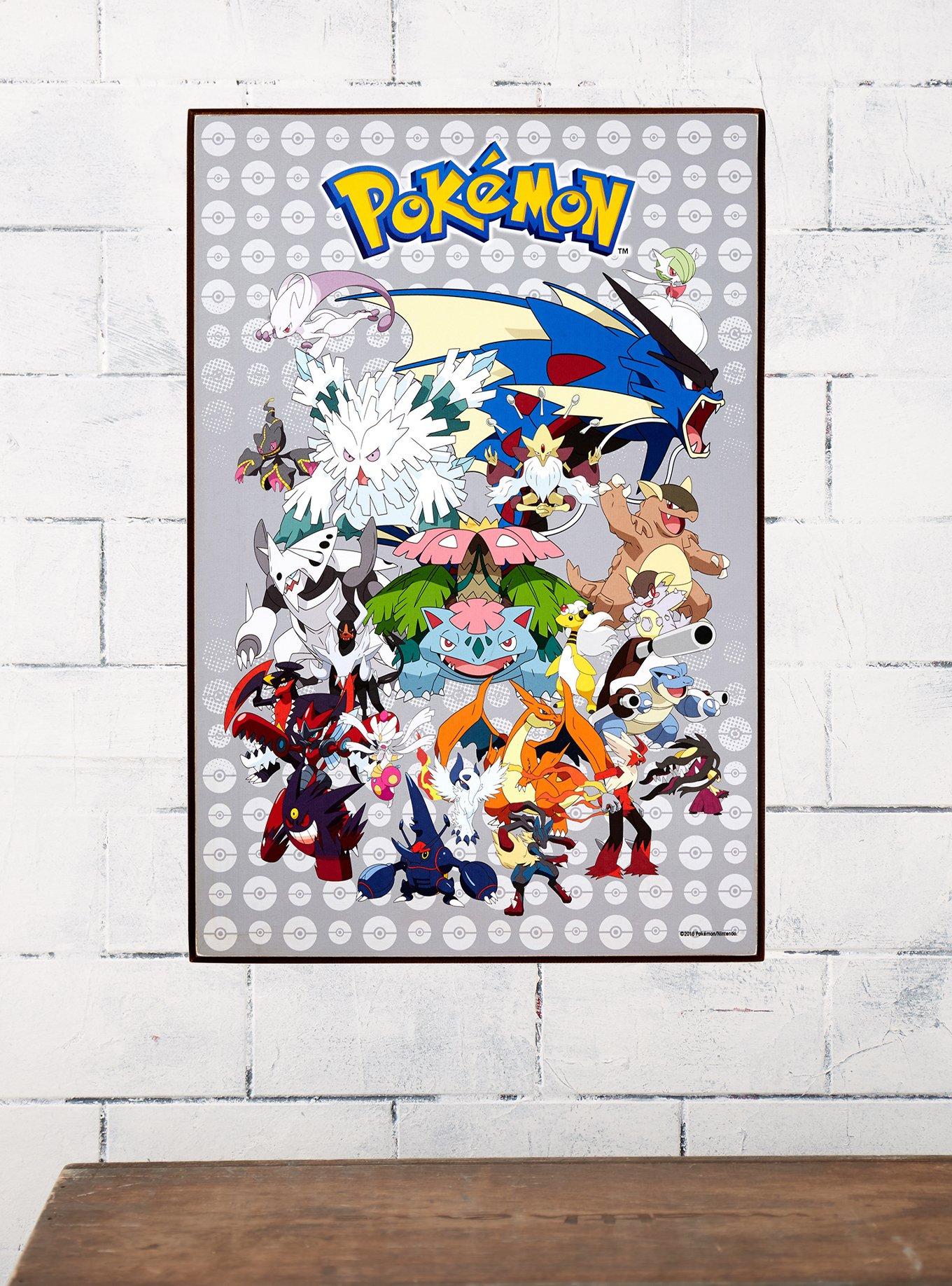 Pokemon Mega Evolution Wood Wall Art, , alternate