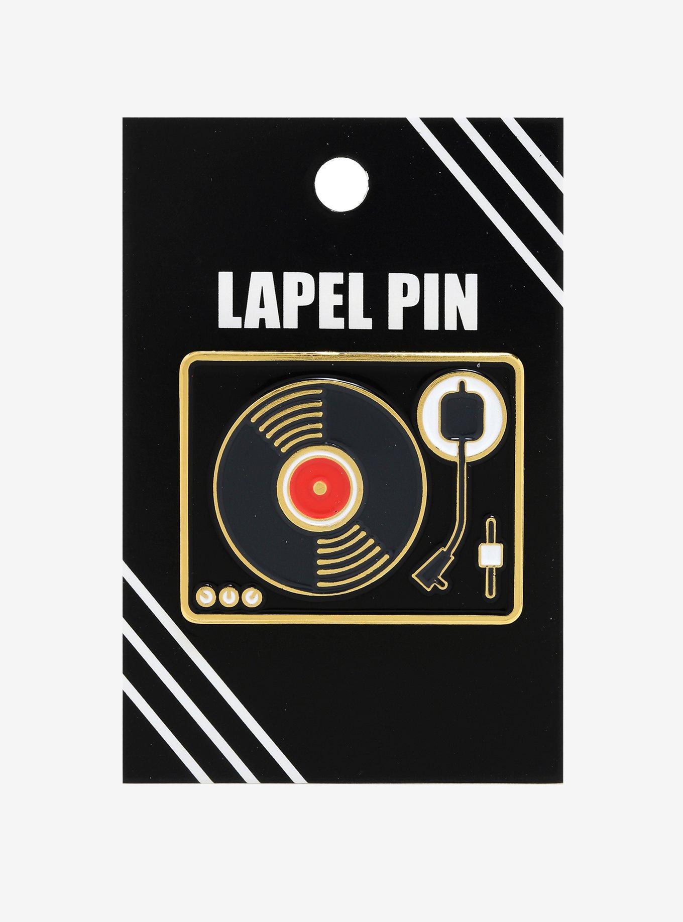 Record Player Enamel Pin, , alternate