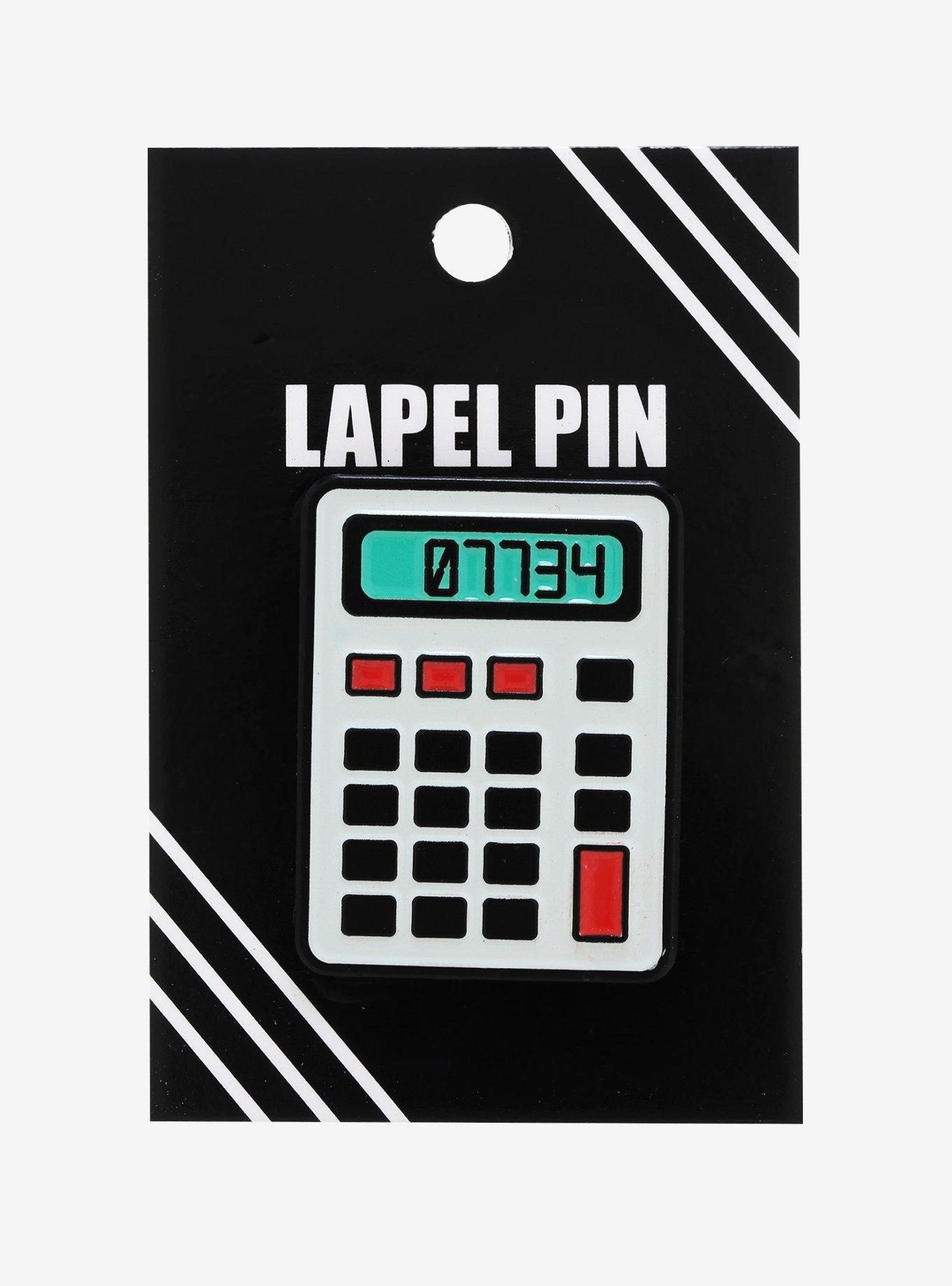 Hello Calculator Enamel Pin, , alternate