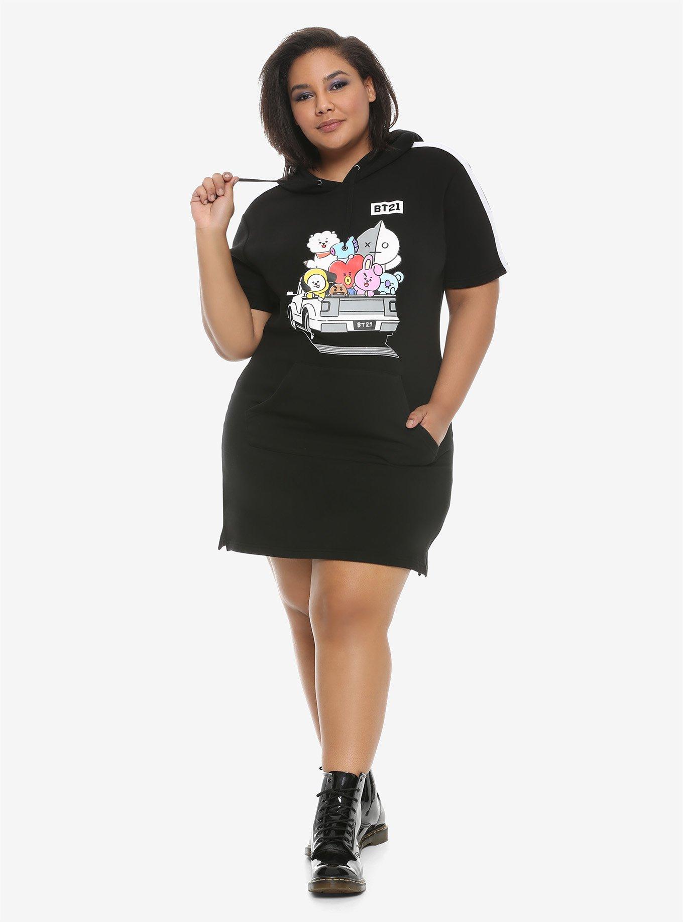 BT21 Hoodie Dress Plus Size Hot Topic Exclusive, , alternate