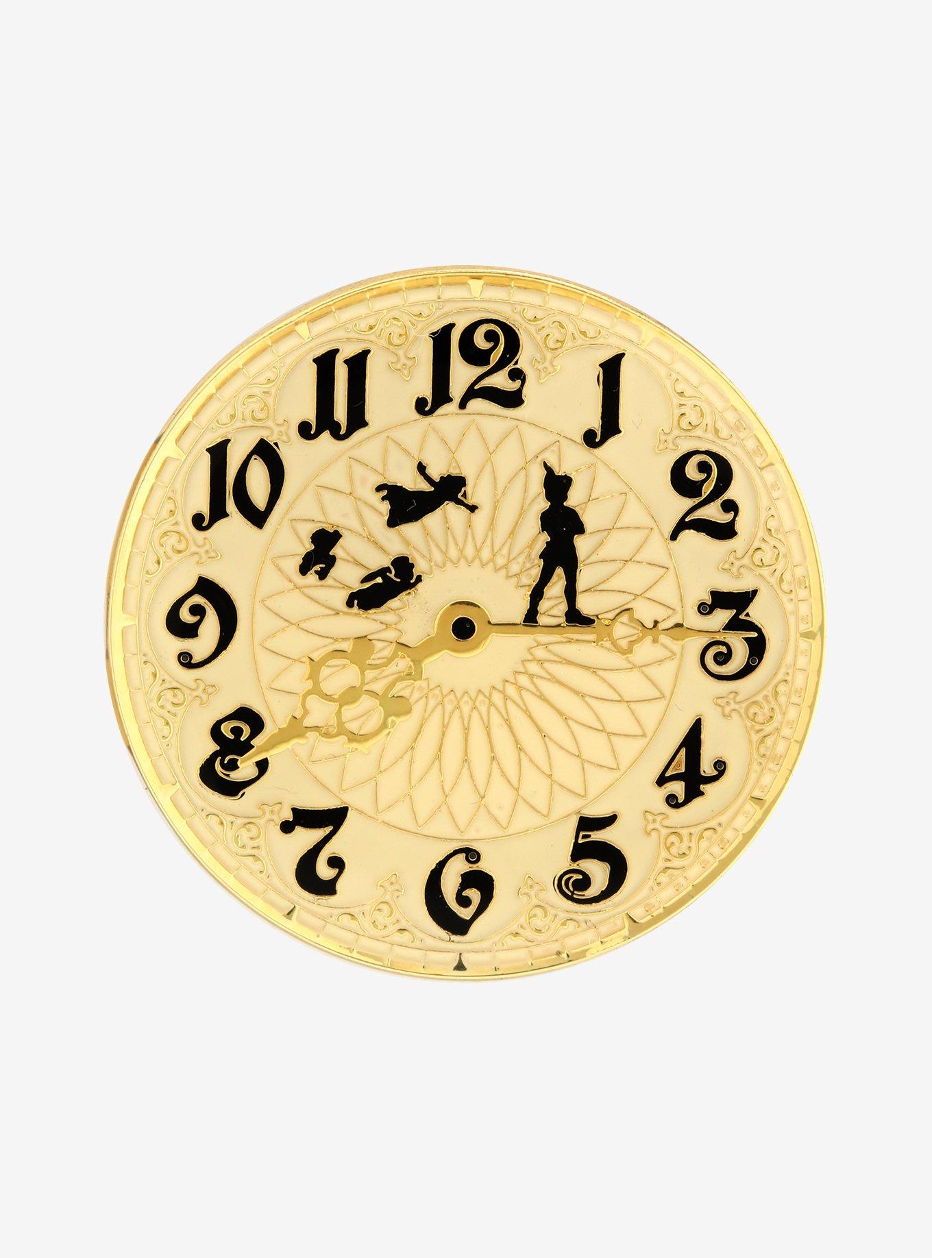 Loungefly Disney Peter Pan Clock Enamel Pin, , alternate