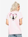 Disney Alice In Wonderland Wildflower Wreath Girls T-Shirt, MULTI, alternate