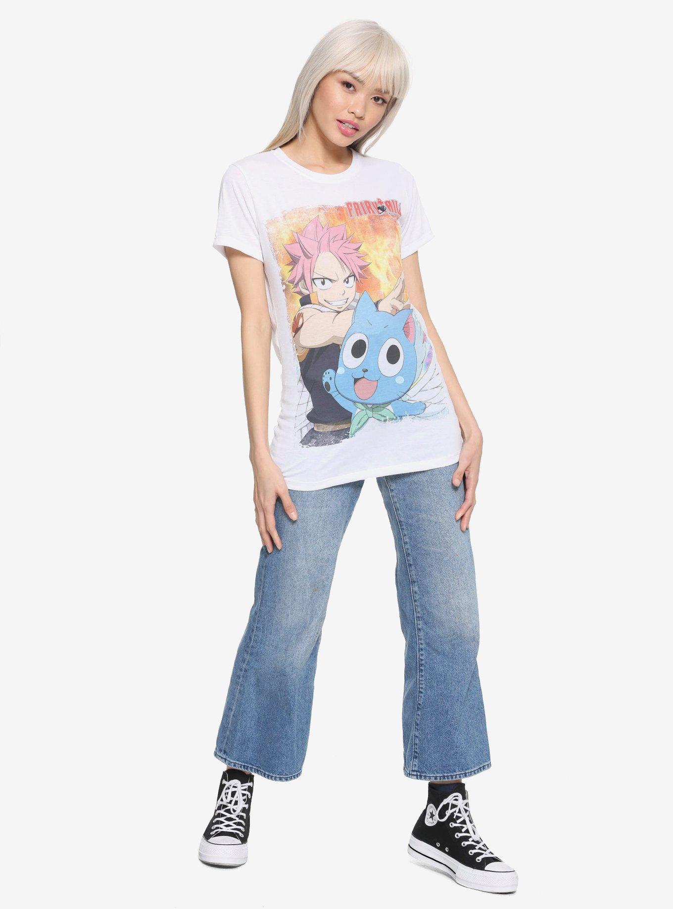 Fairy Tail Natsu & Happy Sublimation Girls T-Shirt, , alternate