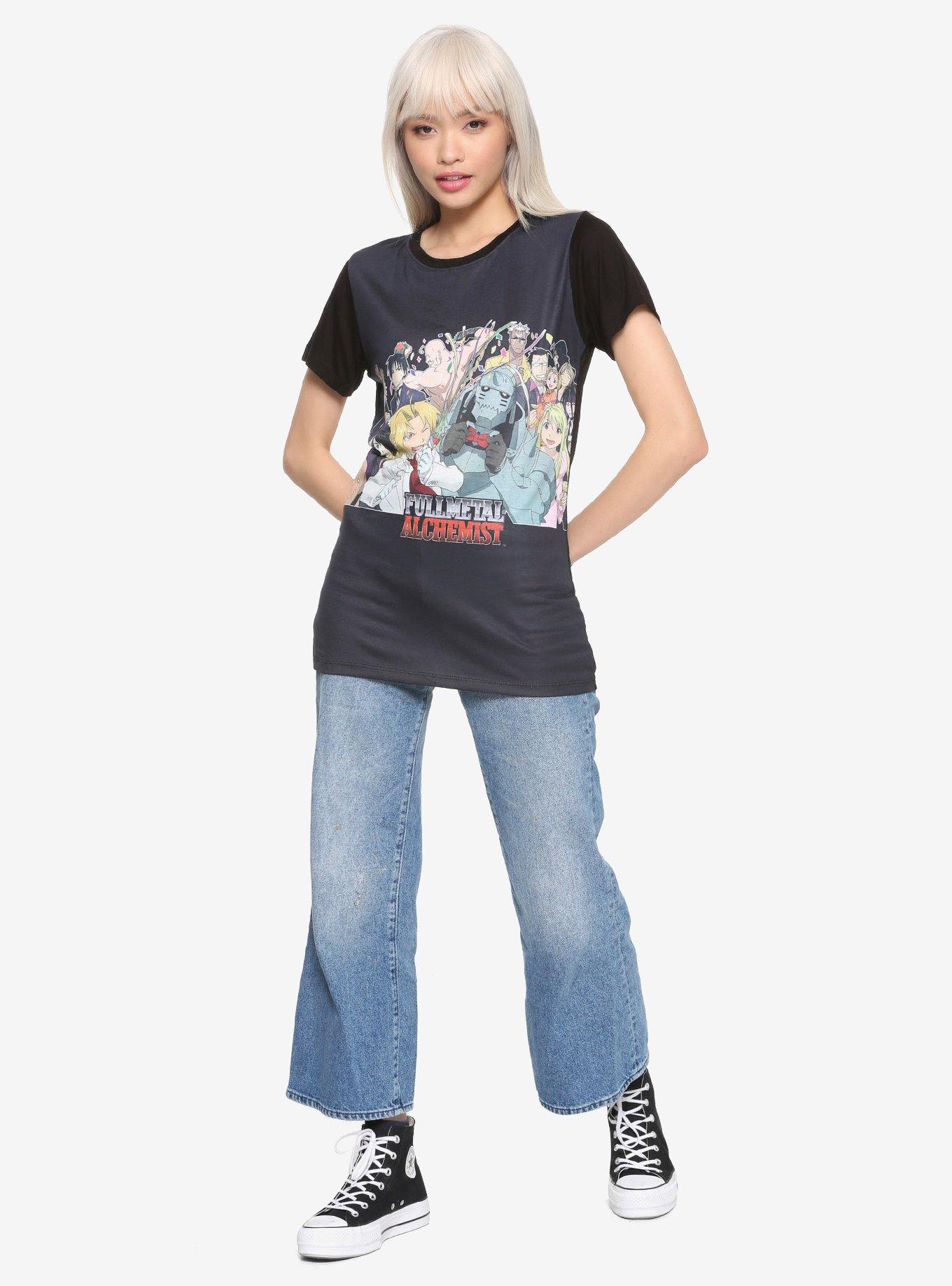 Fullmetal Alchemist Group Celebration Sublimation Girls T-Shirt, , alternate