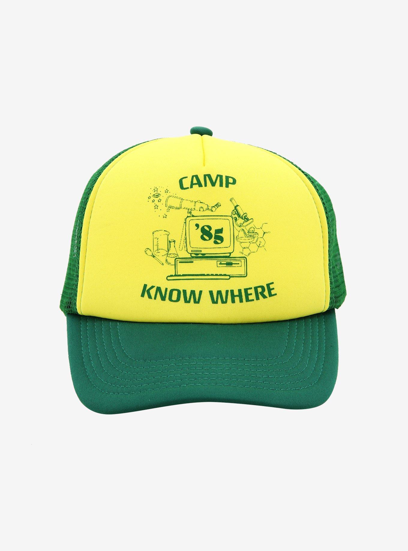 Stranger Things Dustin Camp Know Where Cosplay Trucker Hat, , alternate