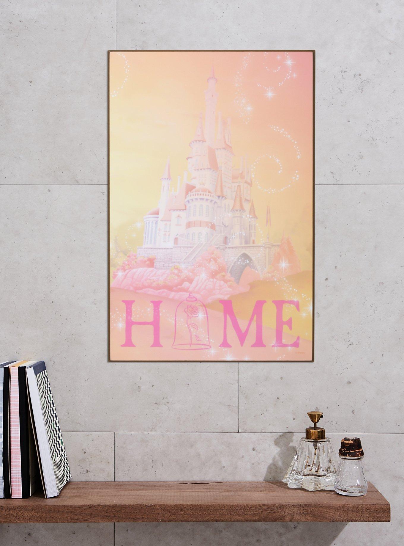 Disney Beauty And The Beast Castle Home Wood Wall Art, , alternate