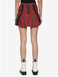 Royal Bones By Tripp Red Plaid Suspender Skirt, PLAID, alternate