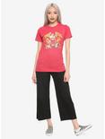 Queen Red Crest Logo Girls T-Shirt, PINK, alternate