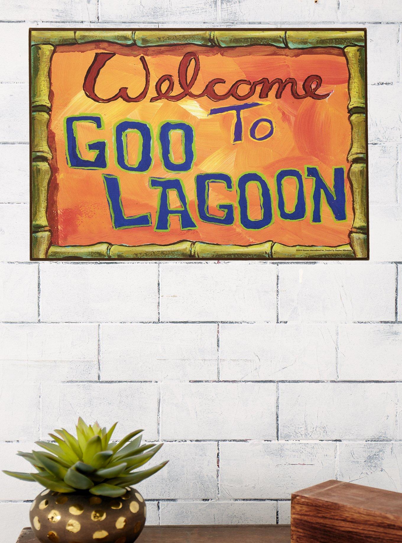 SpongeBob SquarePants Welcome To Goo Lagoon Wood Wall Art, , alternate