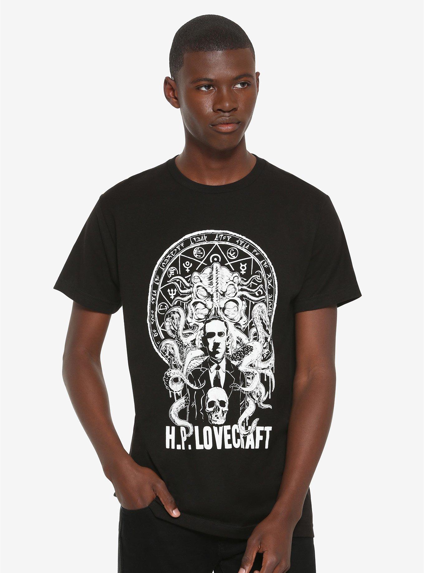 H.P. Lovecraft Cthulhu T-Shirt, WHITE, alternate