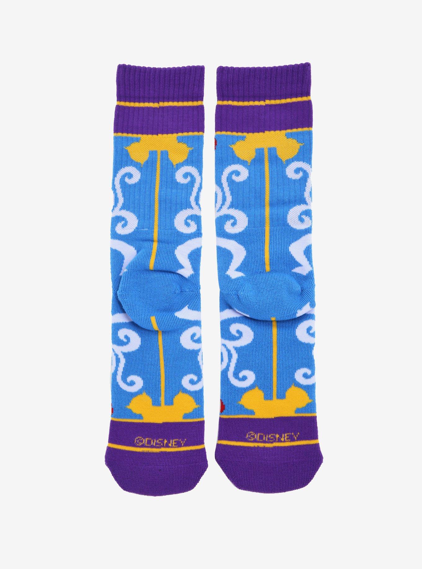 Disney Aladdin Magic Carpet Crew Socks, , alternate