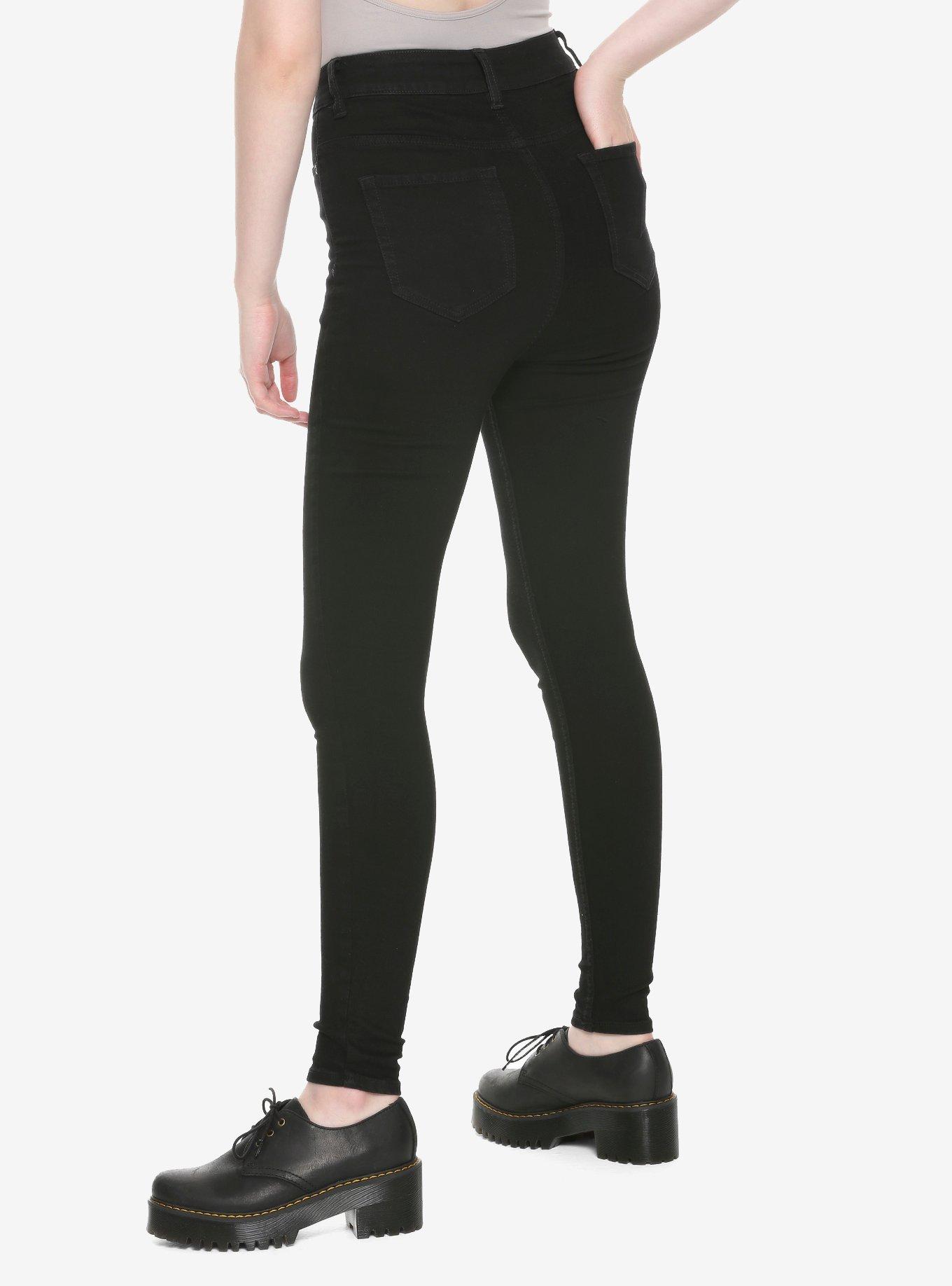 HT Denim Black Rinse Ultra Hi-Rise Jeggings, BLACK, alternate