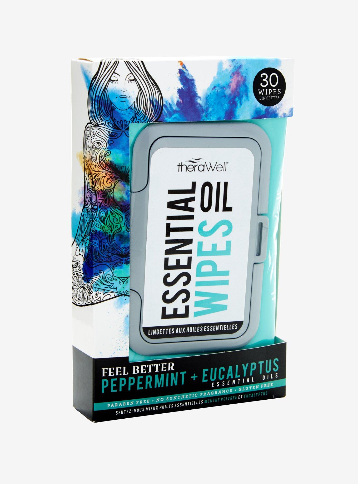Feel Better Peppermint + Eucalyptus Essential Oil Wipes, , alternate