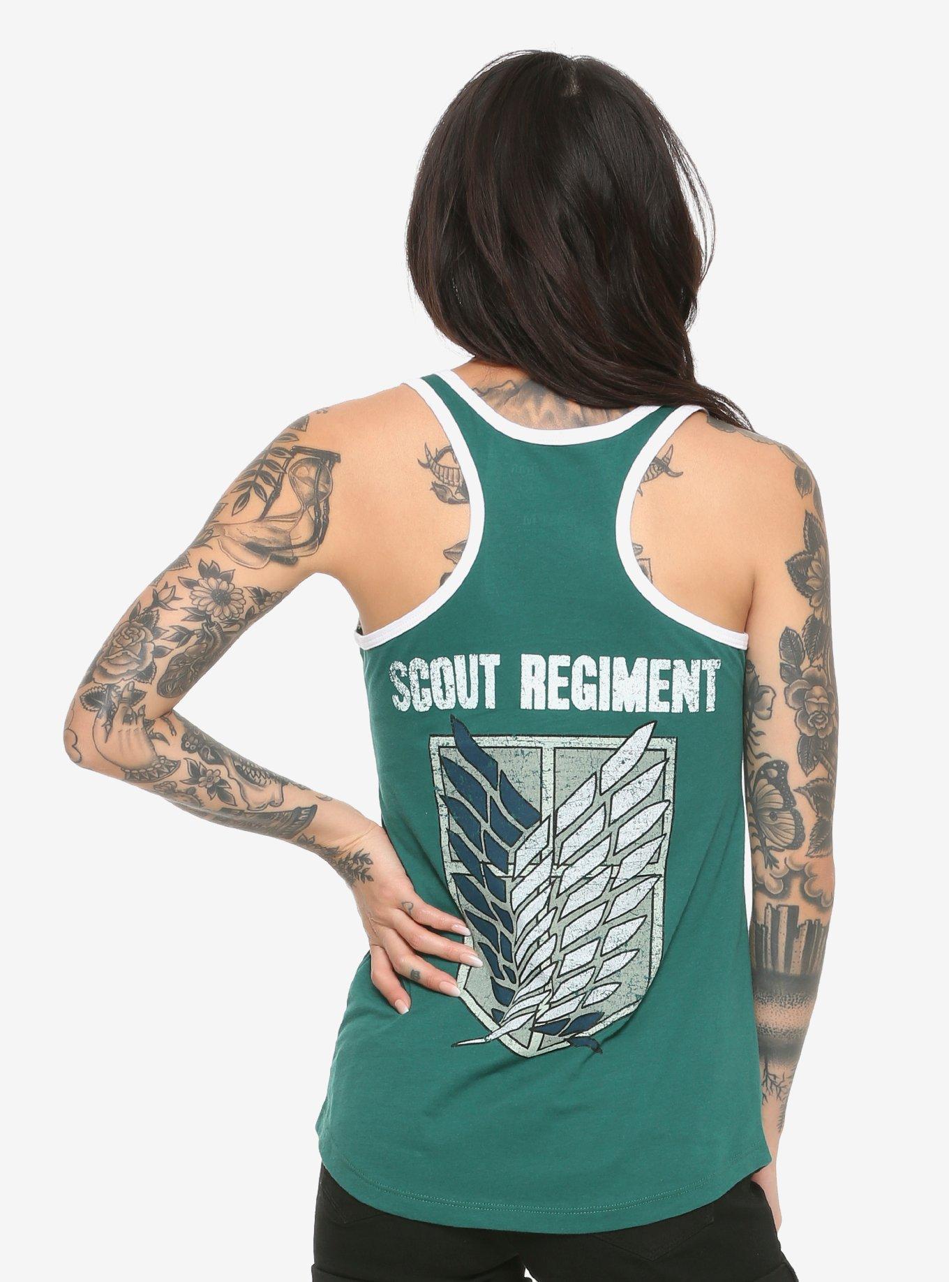 Attack On Titan Scout Regiment Girls Tank Top, MULTI, alternate