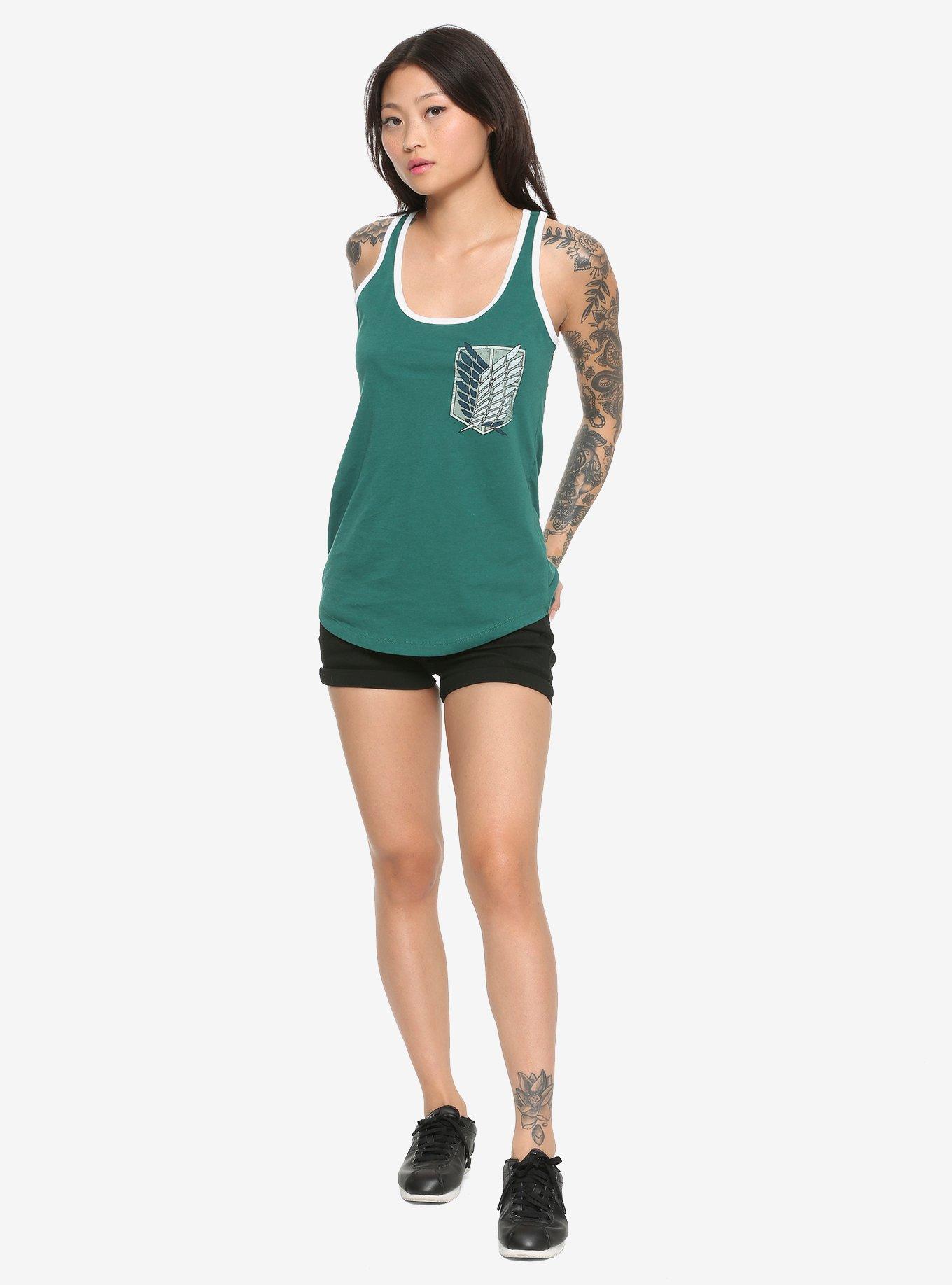 Attack On Titan Scout Regiment Girls Tank Top, MULTI, alternate