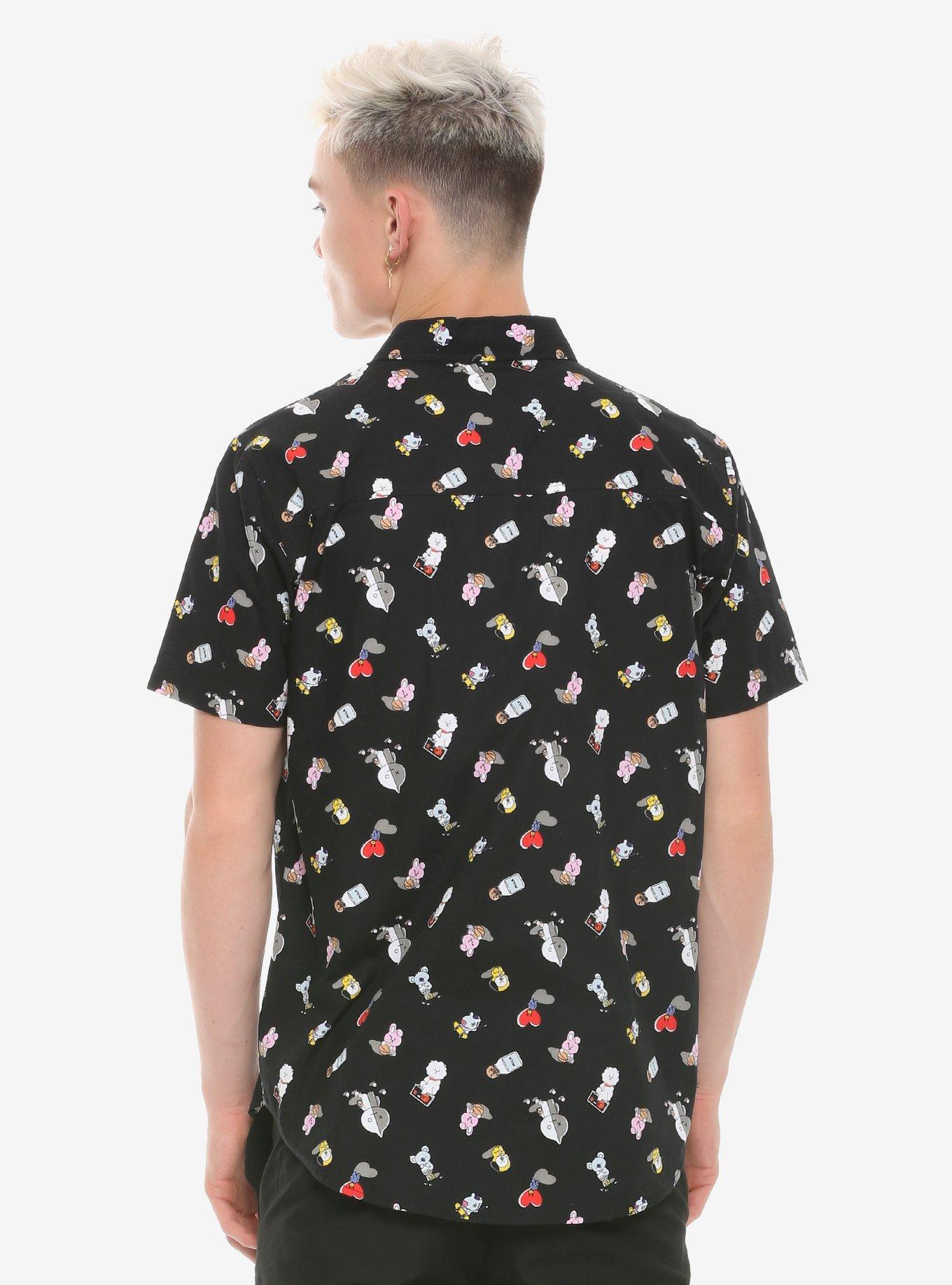 BT21 Icons Woven Button-Up, MULTI, alternate