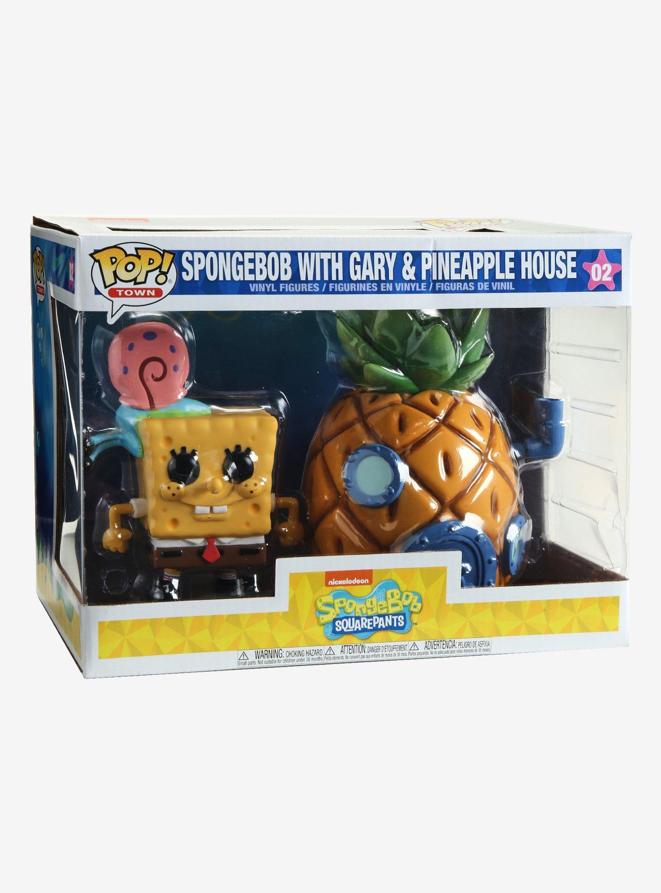 Funko SpongeBob SquarePants Pop! Town SpongeBob With Gary & Pineapple House Vinyl Figure, , alternate