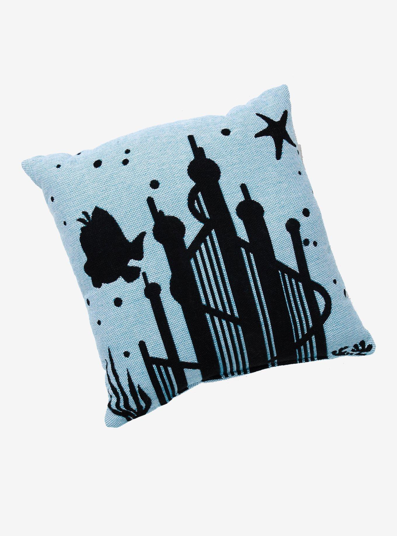 Disney The Little Mermaid Silhouette Tapestry Pillow, , alternate