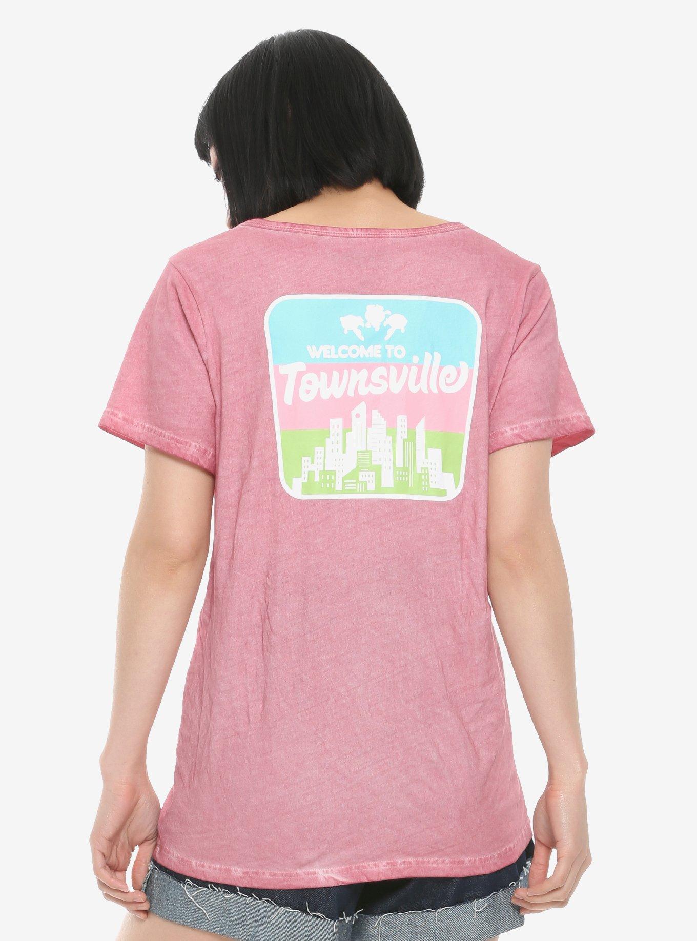 Our Universe The Powerpuff Girls Townsville Women's T-Shirt - BoxLunch Exclusive, PINK, alternate