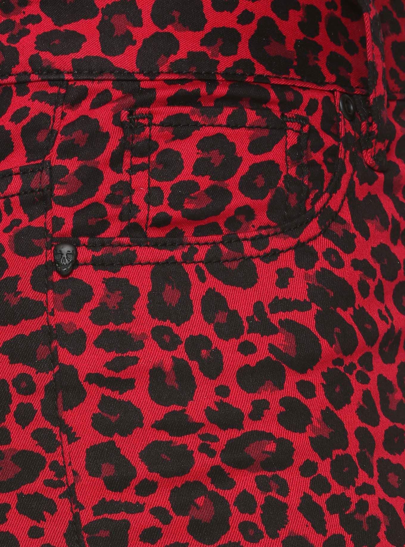 HT Denim Red Cheetah Ultra Hi-Rise Jeggings, CHEETAH, alternate