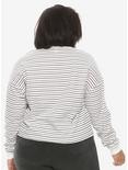 Over It Striped Girls Long-Sleeve T-Shirt Plus Size, MULTI, alternate
