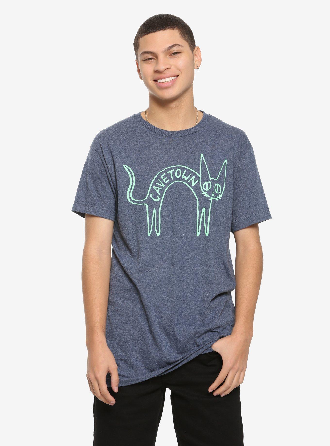 Cavetown Arched Fig T-Shirt, BLUE, alternate