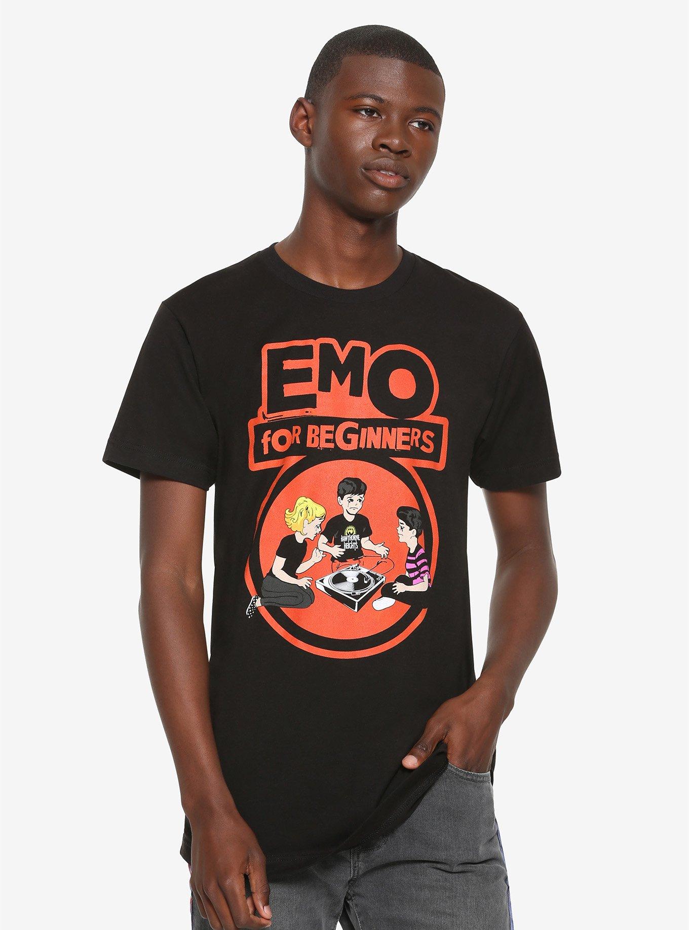 Hawthorne Heights Emo For Beginners T-Shirt, BLACK, alternate