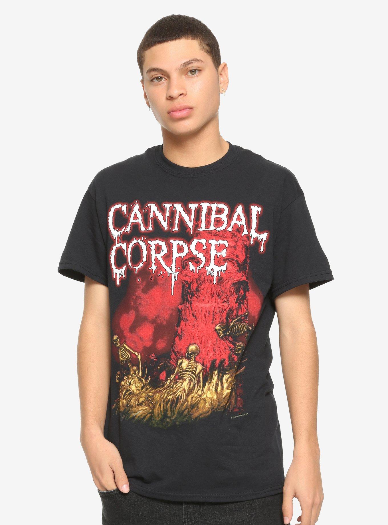 Cannibal Corpse Skeleton River T-Shirt, BLACK, alternate