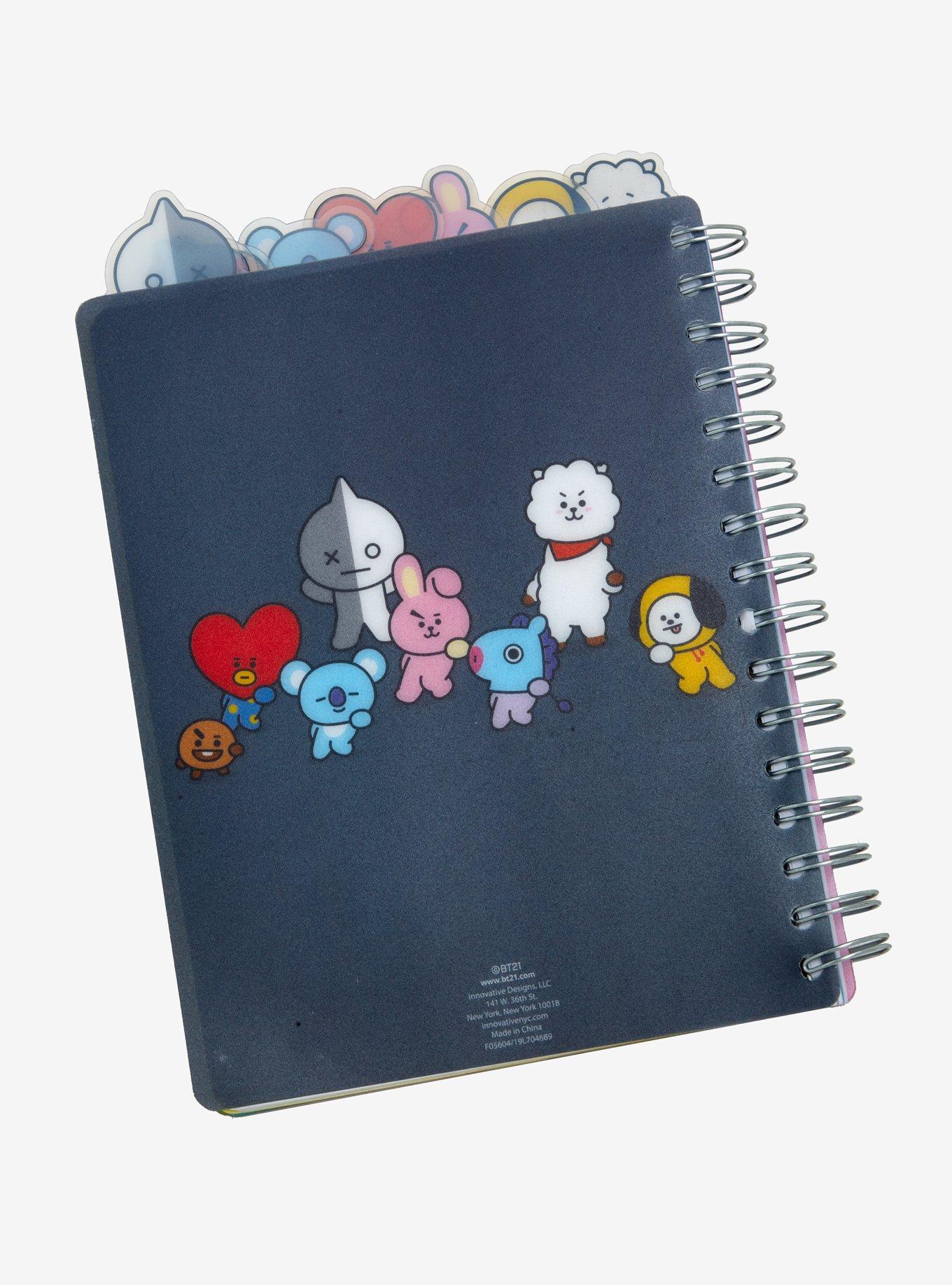 BT21 Character Tabbed Journal, , alternate