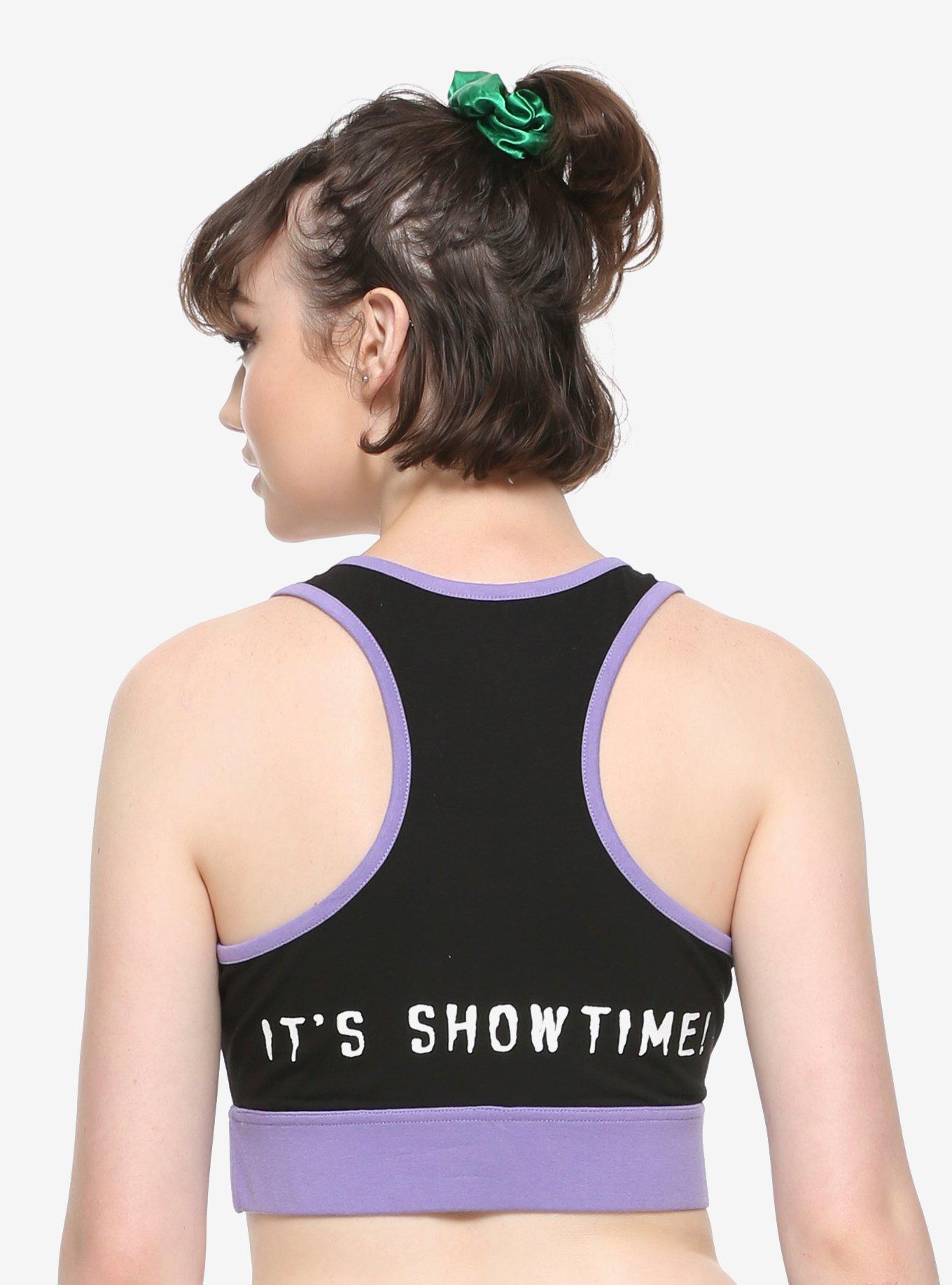 Beetlejuice Showtime Sports Bra, BLACK, alternate