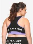 Beetlejuice Showtime Sports Bra Plus Size, BLACK, alternate