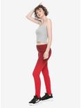 HT Denim Red Ombre Low-Rise Skinny Jeans, RED, alternate