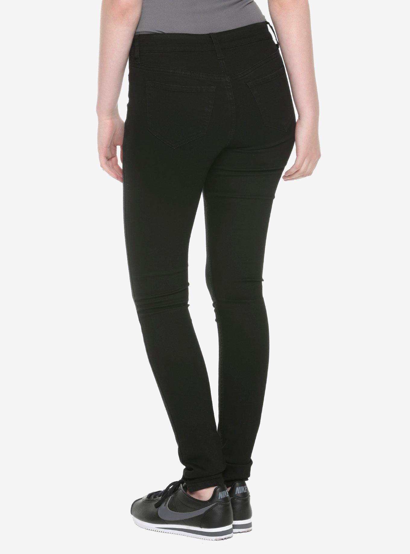 HT Denim Black Low-Rise Skinny Jeans, BLACK, alternate