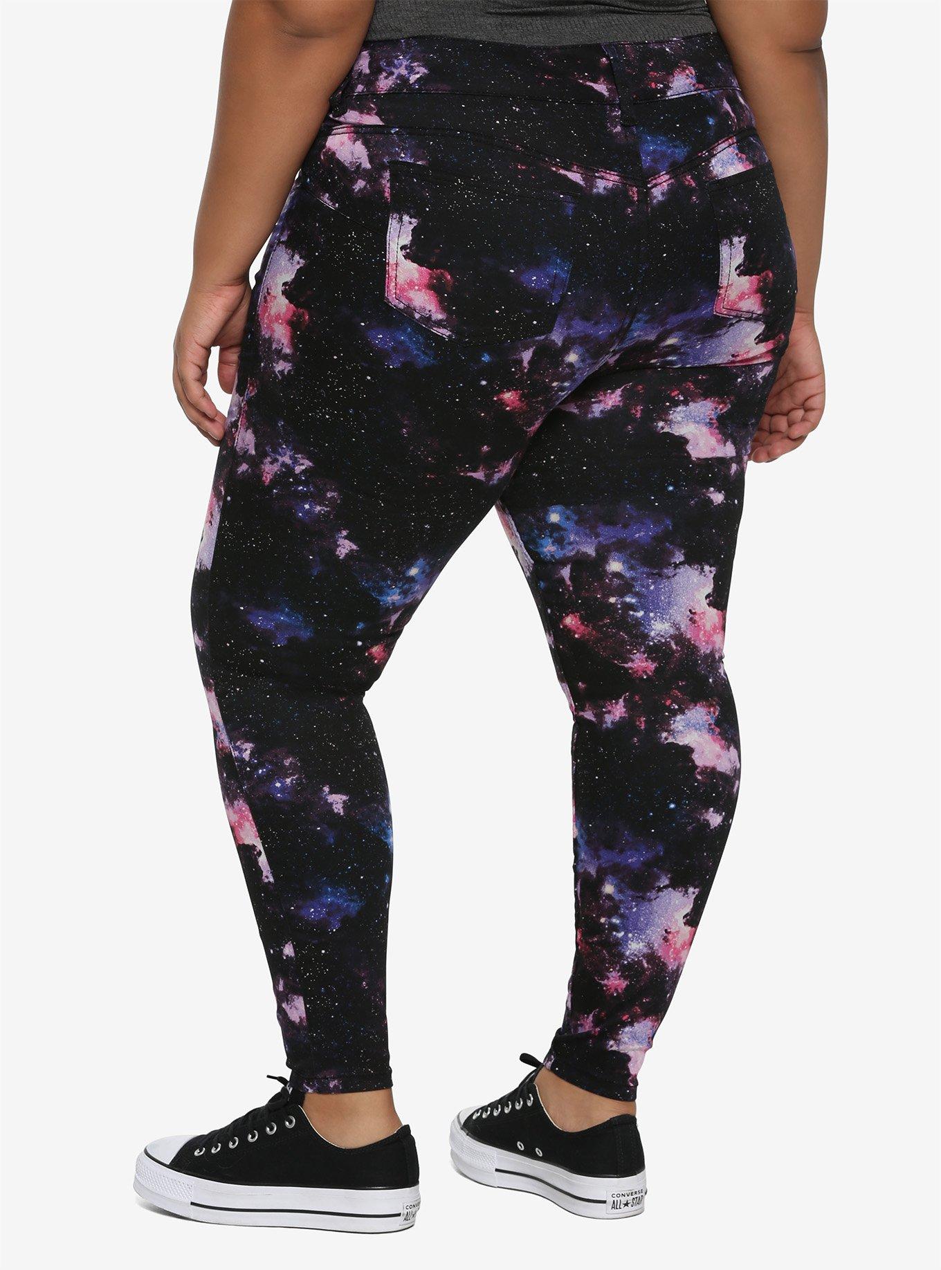 HT Denim Galaxy Hi-Rise Super Skinny Jeans Plus Size, GALAXY, alternate