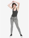 HT Denim Black & White Stripe Hi-Rise Super Skinny Jeans, BLACK-WHITE STRIPE, alternate