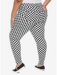 HT Denim Checkered Hi-Rise Super Skinny Jeans Plus Size, , alternate