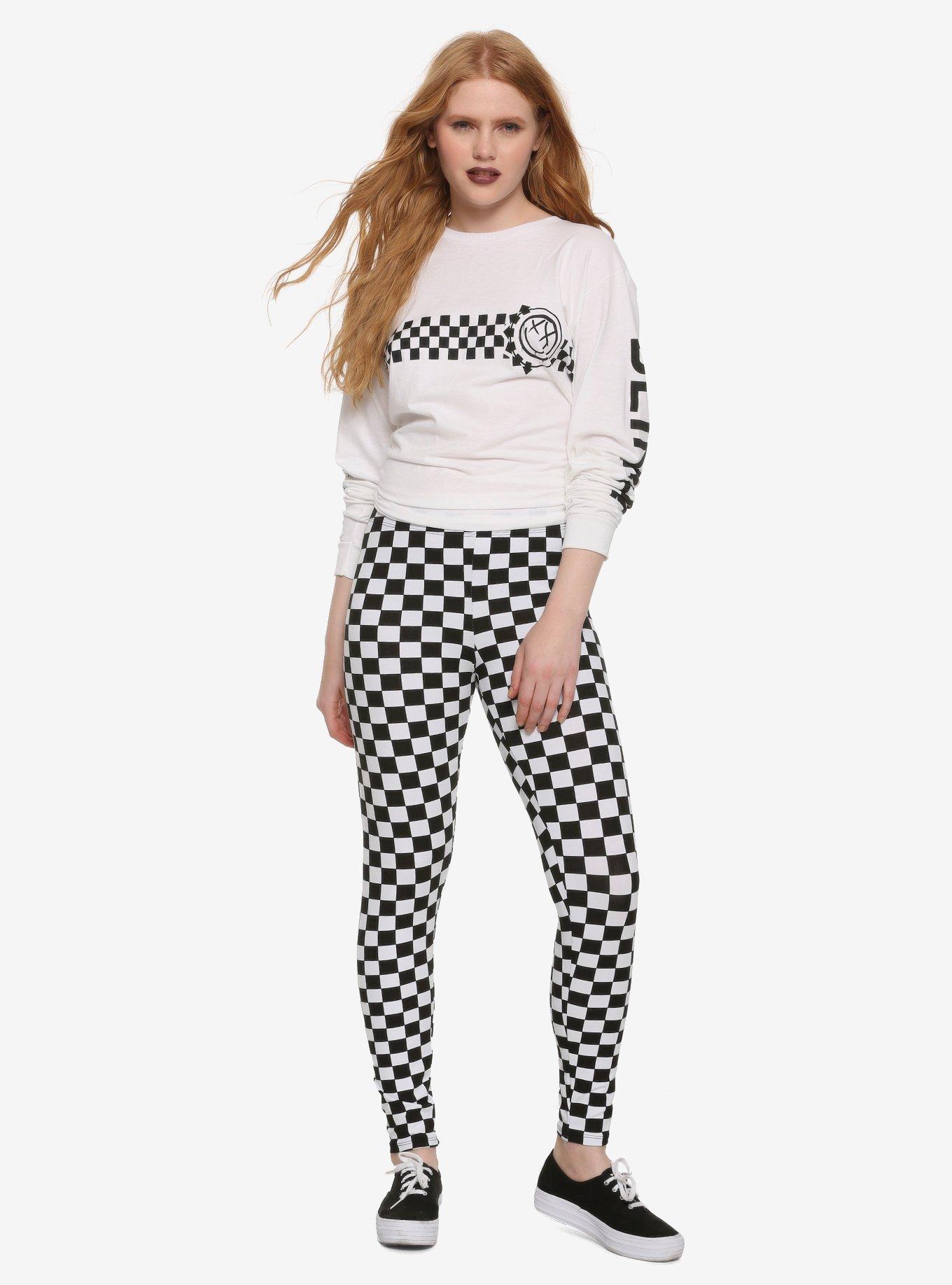 Checkered Leggings, MULTI, alternate