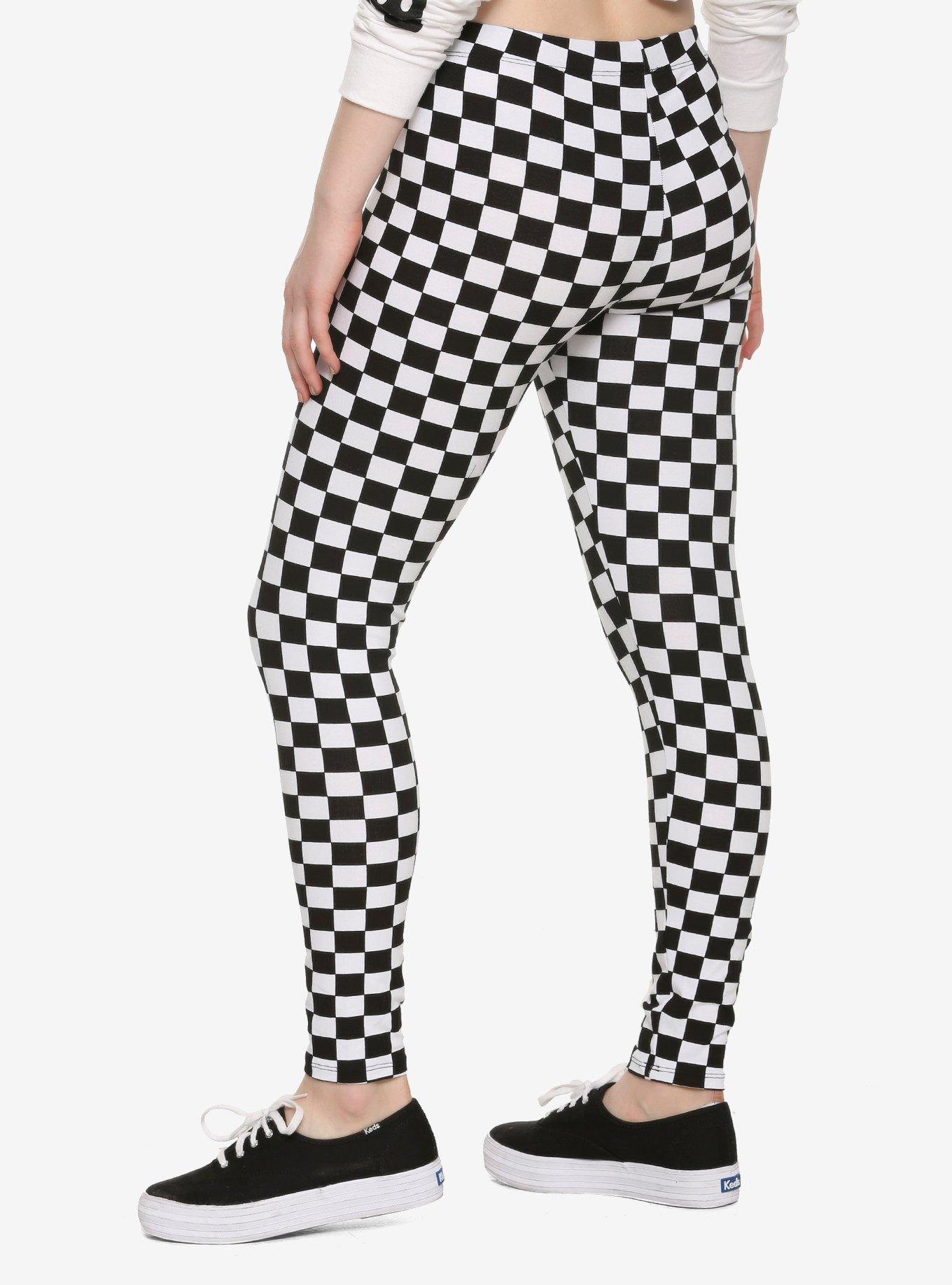 Checkered Leggings, MULTI, alternate