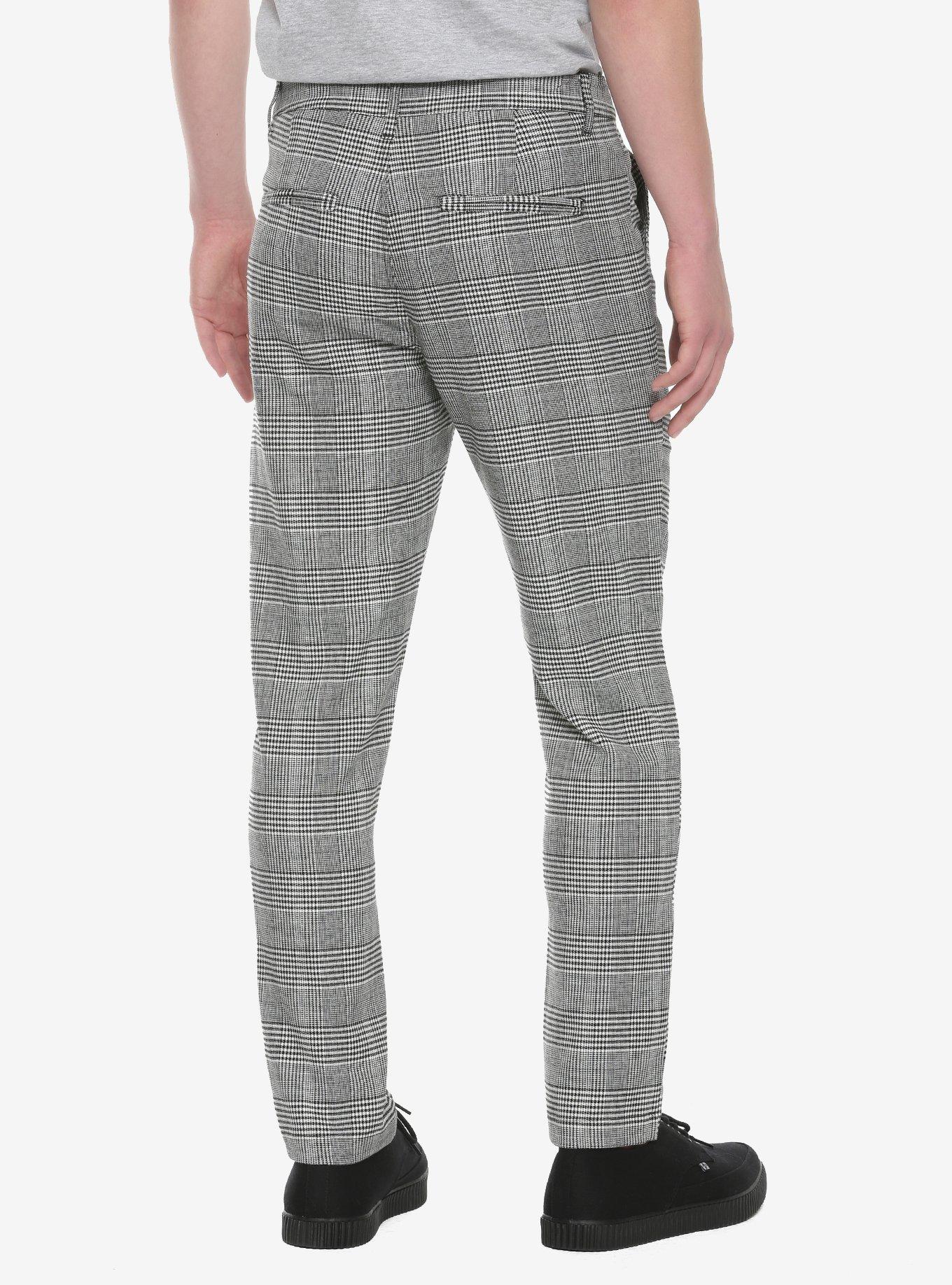 Grey Plaid Pants, PLAID, alternate