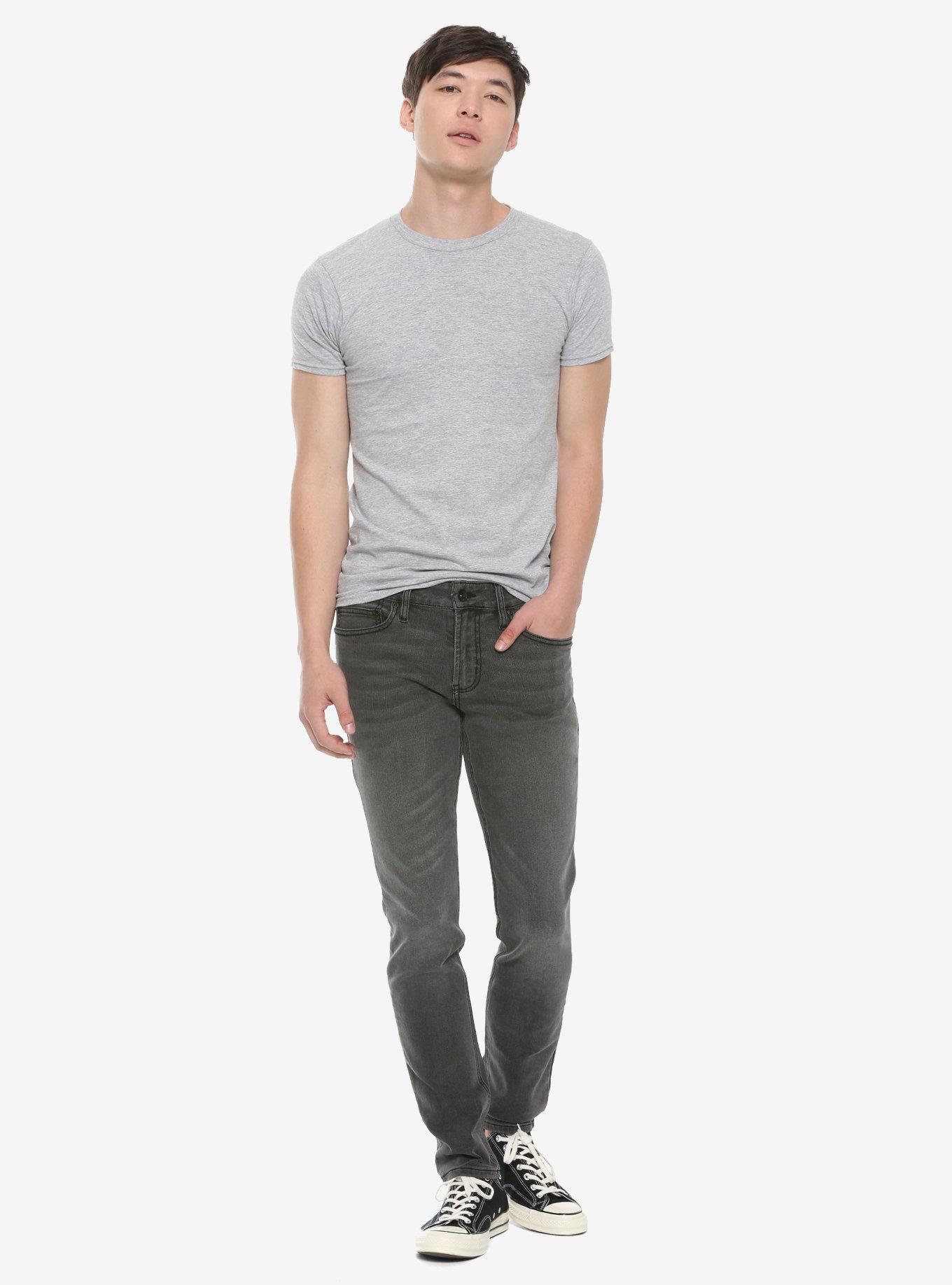 HT Denim Grey Wash Skinny Jeans, , alternate