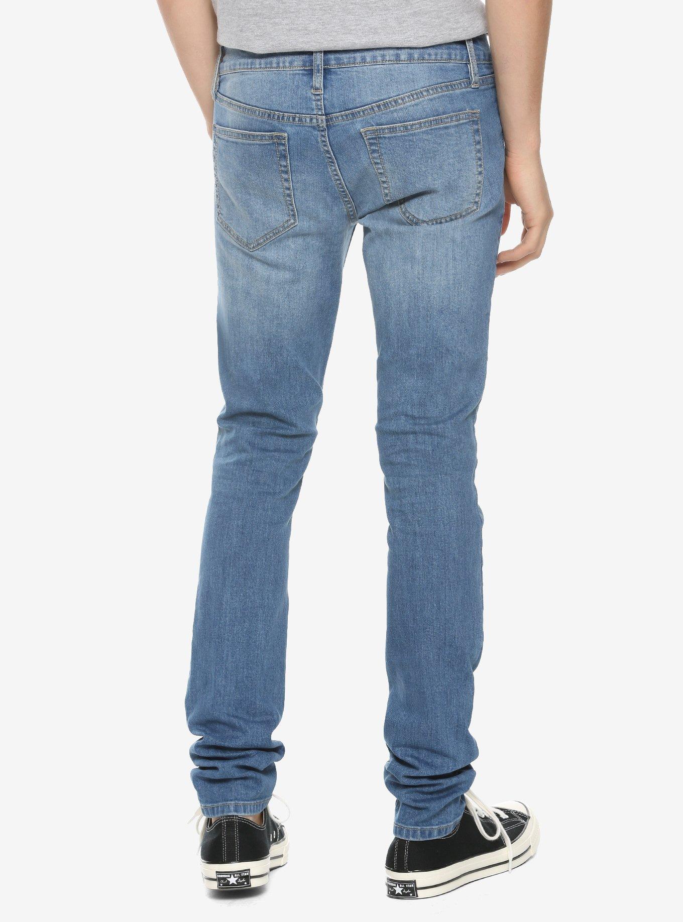 HT Denim Indigo Stacked Skinny Jeans, INDIGO, alternate