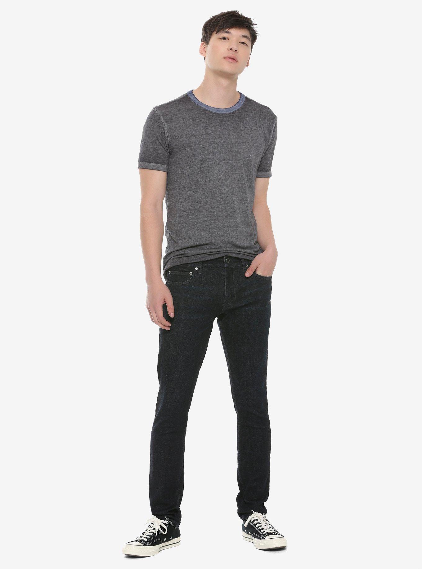 HT Denim Indigo Rinse Skinny Jeans, INDIGO, alternate