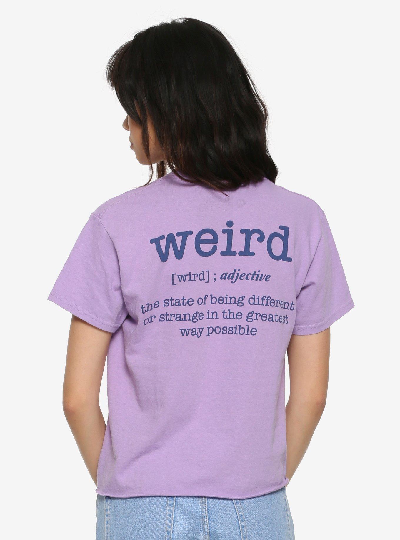 Weird Definition Girls Crop Top, BLUE, alternate