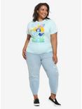 Disney Aladdin Jasmine & Rajah Block Print Boyfriend Fit Girls T-Shirt Plus Size, MULTI, alternate
