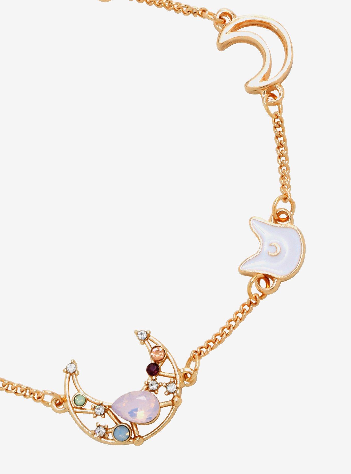 Sailor Moon Icon Charm Bracelet - BoxLunch Exclusive, , alternate