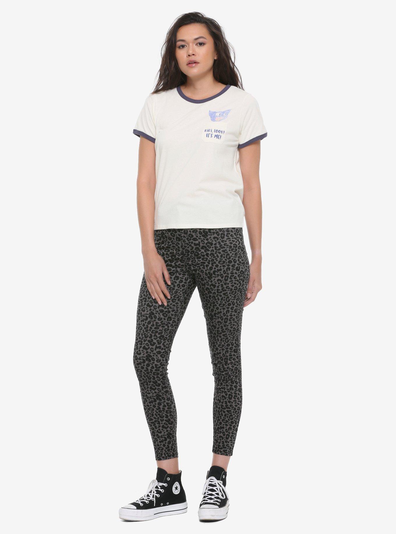 Her Universe Studio Ghibli Kiki's Delivery Service Jiji Pocket Girls T-Shirt, BLACK, alternate