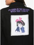 Her Universe Studio Ghibli Kiki's Delivery Service Best Witch Girls Black Denim Jacket Plus Size, MULTI, alternate