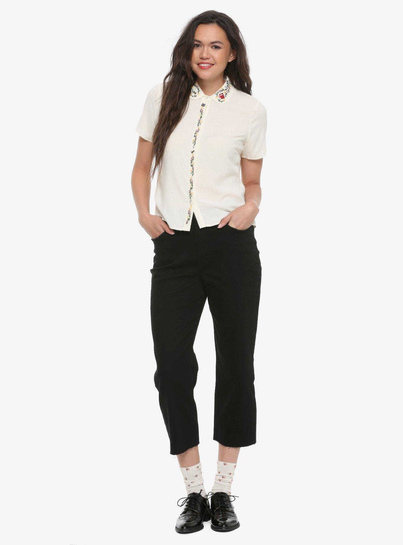 Her Universe Studio Ghibli Kiki's Delivery Service Floral Woven Button-Up, , alternate