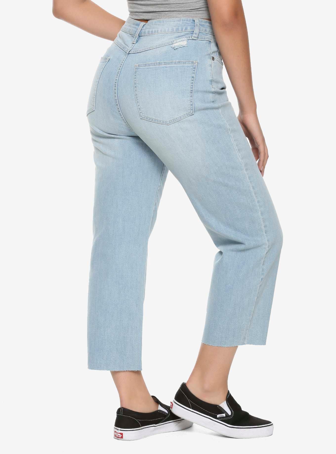 HT Denim Indigo Ultra Hi-Rise Crop Flared Jeans, INDIGO, alternate