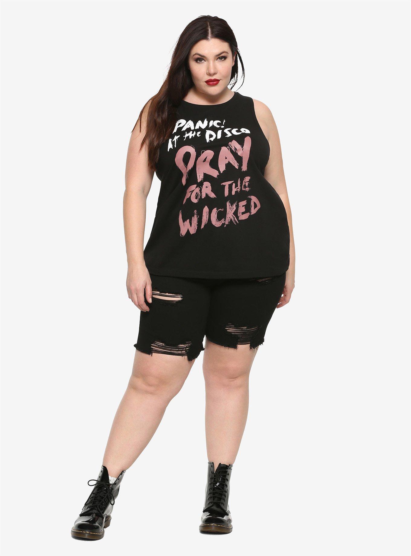 Panic! At The Disco Pray For The Wicked Girls Muscle Top Plus Size, , alternate
